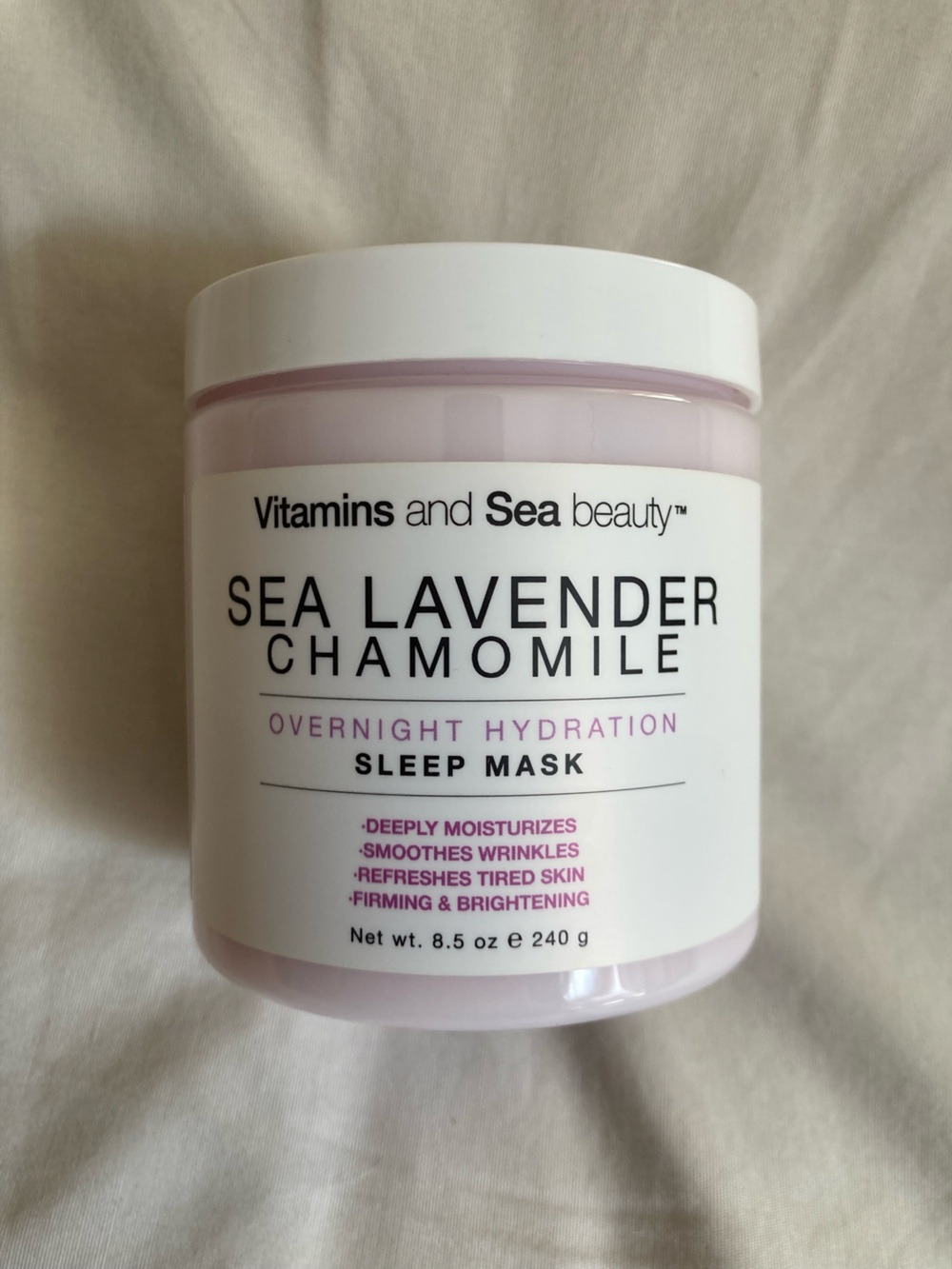 Moisturizing Sleep Mask with Lavender and Camomile - Overnight Hydrating Facial